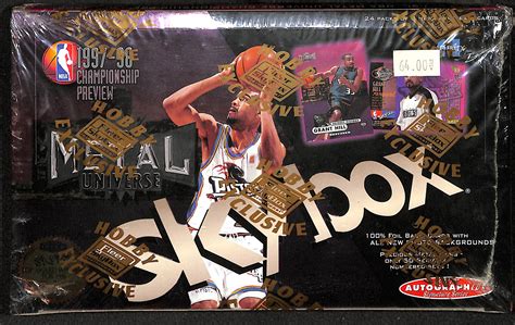 1997 98 metal universe box|97 98 metal universe basketball.